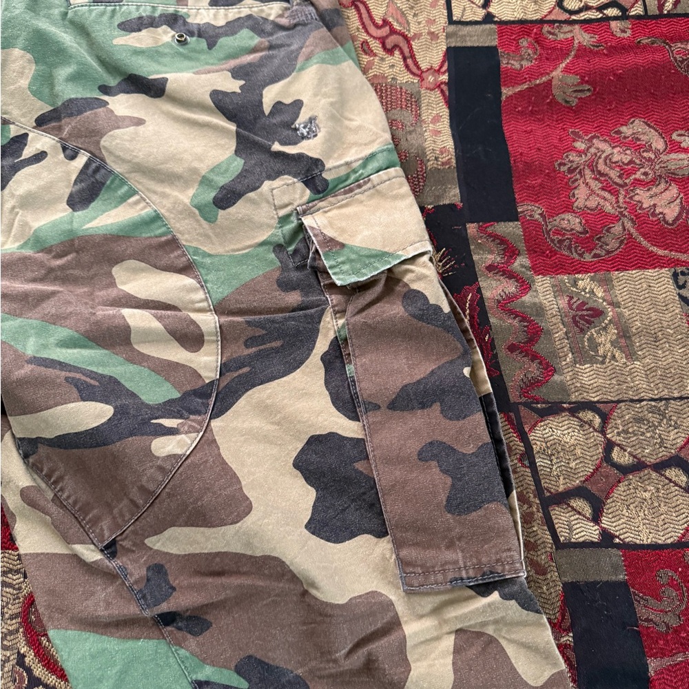 Polo Ralph Lauren Patchwork Woodland Camo/Multi-Color Straight Leg Jeans 35x30 - Picture 11 of 14